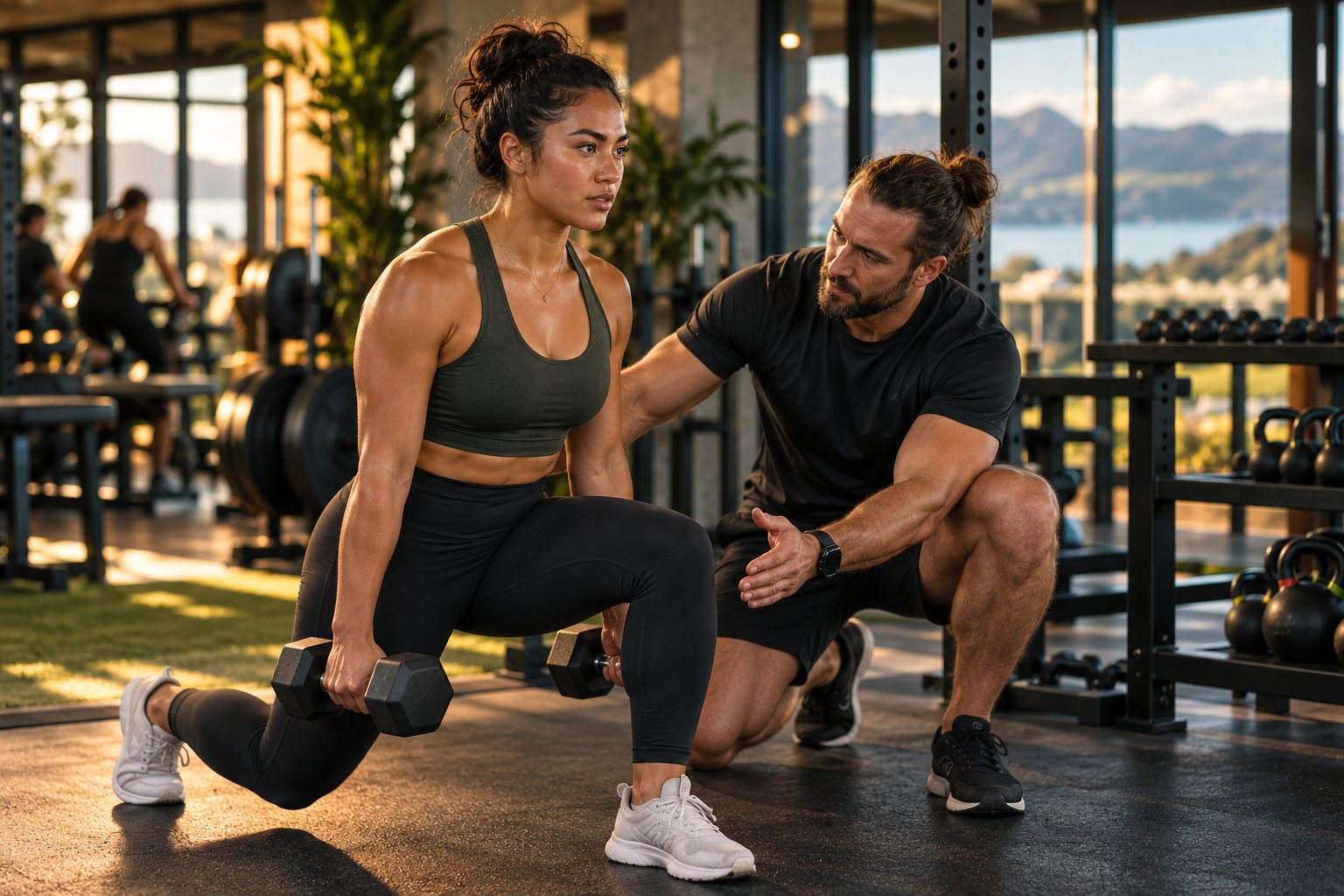 Illustrative image of exercise coaching
